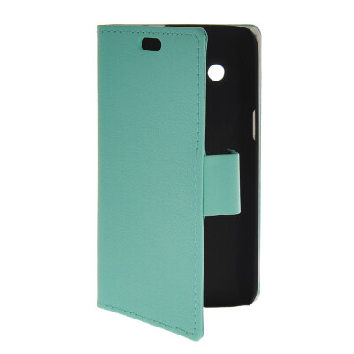 

MOONCASE Slim Leather Flip Wallet Card Pouch with Kickstand Shell Back Case Cover for Samsung Galaxy Core 4G G3518 Mint Green