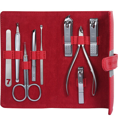 

【Jingdong Supermarket】 777 Nail Knife Set Nail Clamp Clamp Set 9pcs NTS-1023 Red (Import