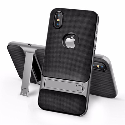 

Goowiiz Phone Case For Iphone 78X7 Plus8 Plus Fashion Slim Shockproof Silicone TPU PC Hard Bracket