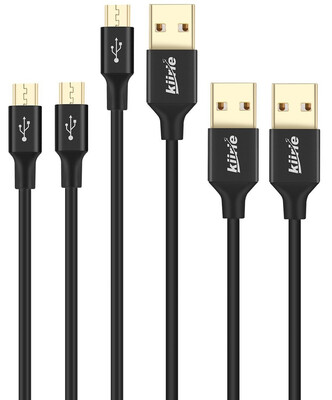 

Micro USB Cable, Kiirie PowerLine 3 Pack Высокоскоростной USB 2.0 Кабели для зарядки Антенный зарядный шнур для Samsung, Nexus, LG, Motorola,