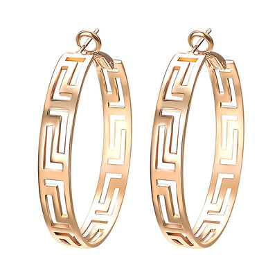 

Yoursfs Hoop Earrings for Women Punk Rock Stainless Steel Large Hoop Earrings