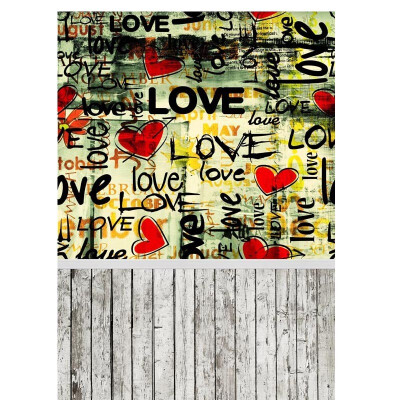 

Love Graffiti Photo Backdrop 57FT Vinyl Fabric Cloth Digital Printing Photo Background s-1138