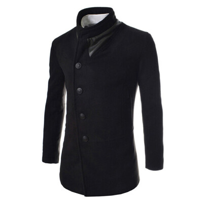 

Zogaa New Men's Wool Coat Autumn And Winter Single-breasted Casual