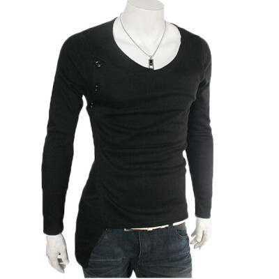 

Zogaa New Men's T-Shirt Casual Round Collar