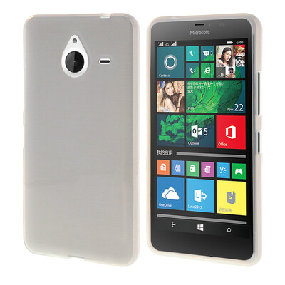 

MOONCASE Durable Colors Soft Silicone Gel TPU Flexible Shell Protective Case Cover for Microsoft Lumia 640  White