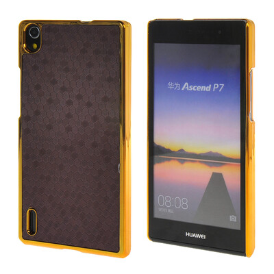 

MOONCASE Huawei Р7 Дело Золото Chrome Шкала фильмы стиль Твердый переплет чехол для Huawei Ascend P7 фиолетовый