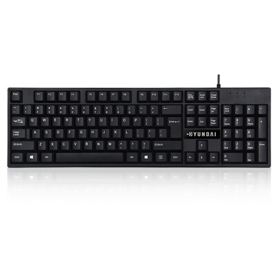 

HYUNDAI HY-MA71KA7MA75NK3000K275 wired mouse&keyboard set desktop dedicated keyboard PS2 round mouth mouse USB square mouth black five suit
