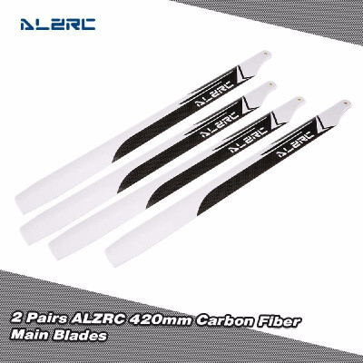 

2 Pairs ALZRC 420mm Carbon Fiber Main Blades for Devil 420 FAST RC Helicopter