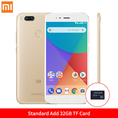 

Глобальная Версия Xiaomi Mi A1 4GB 64Gb смартфон Snapdragon 625 Octa Core 5.5 " FHD дисплей с двумя камерами 12MP + 12MP Android 7