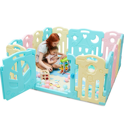 

Ming Tower MING TA baby home indoor play fence toy outdoor baby crawling toddler safety fence marine ball pool small playground 12 pieces door bar fun bar