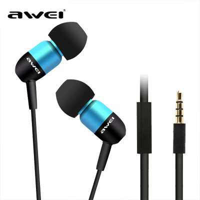 

ES-Q8i 3.5mm Stereo Noise-isolating Hi-fi In-ear Earphones Heavy Bass Music Headset Headphones with mic for iPhone Samsung