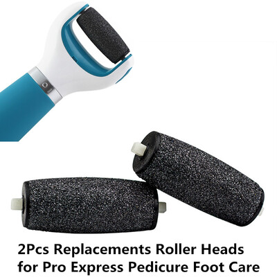 

2Pcs Replacements Roller Heads for Pro Express Pedicure Foot Care Velvet Smooth Feet Electronic Foot File set Rollers