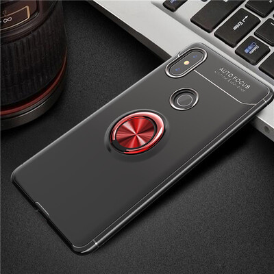 

Xiaomi Mix 2S роскошь металлическое кольцо, магнитные брекет - shockproof охлаждения тпу телефон дел