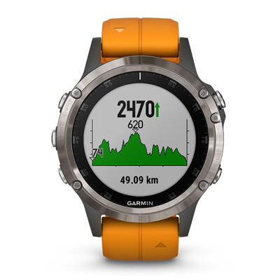 

Garmin fenix5 Plus sapphire mirror photoelectric heart rate Samsung positioning titanium alloy watch bracelet NFC payment GPS navigation outdoor flagship sports watch