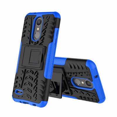 

Goowiiz Phone Case For LG Aristo 2K8 2018 USX210LG Tribute DynastyZone 4 Tire Texture Rugged Protection