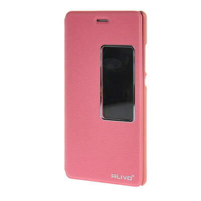 

MOONCASE ЧЕХОЛ ДЛЯ Huawei Ascend P8 Slim View Window Leather Flip Bracket Back Cover Pink