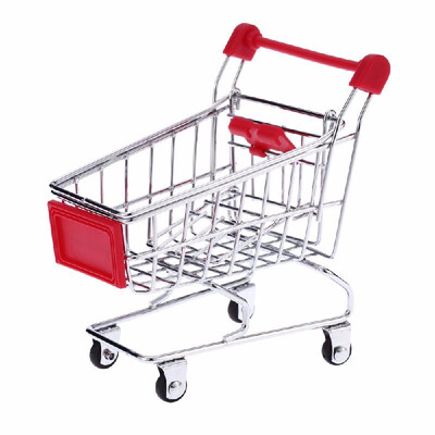 

Cute Metal Mini Shopping Cart Pet Bird Parrot Toy for Conures Parakeet Lovebirds Cockatiel
