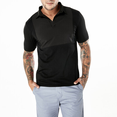 

Mens Casual Short Sleeve Polo T Shirt Tops