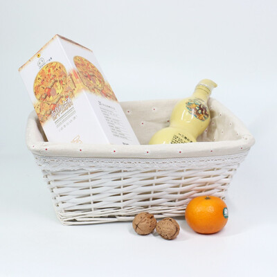 

MEIEM Handmade Woven Wicker Storage basket with LinerStorage containersHome Storage Bins for Toys laundry clothing Sundries Neat