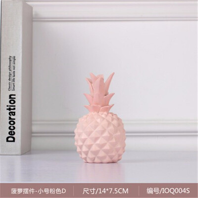 

Nordic ins resin pineapple Piggy Bank figurines bedroom personality decoration living room TV cabinet decorative ornaments
