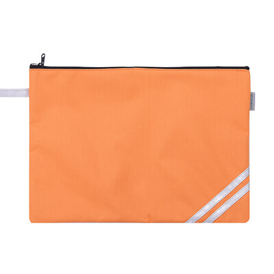 

Sanmu SUNWOOD single layer waterproof storage bag file bag zipper bag orange C4630