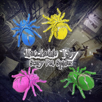 

148Pcs Hatchable Toy Prank Spider Egg Toy Scary Pet Spider Toys