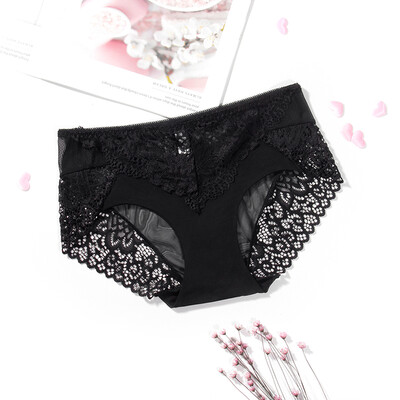 

Xia Weifang sexy lace breathable&comfortable womens underwear briefs 1033-1 light purple code