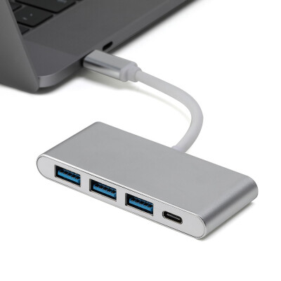 

USB C to 3 port USB HUB Type C to USB 30 hub for the new MacBook 12" charging port adapter