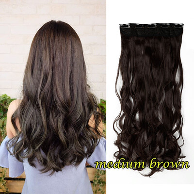 

24 Natural Hair Extensions wigs 1pcsset Straight curly Clip In Hair Extentions cosplay wigs