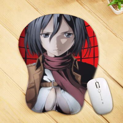 

3D Mouse Pad Fashion Wrist Rest Mousepad Anime Funny Adult Sexy Soft Silica Gel Breast Mouse Mat for Computer Mouse