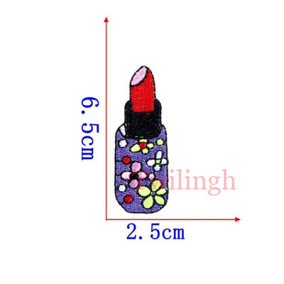 

1 pcslot Brand Embroidered Patches Heart Crown Lipstick Sequin Patches Iron On Fabric Badge Sew On Clothes Applique DIY Sticker