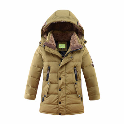 

-30 Degree Childrens Winter Jackets Duck Down Padded Children Clothing 2018 Big Boys Warm Winter Down Coat Thickening Outerwear