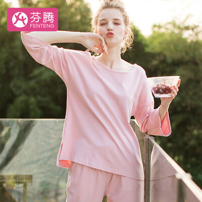 

Fenton home service womens head ice cream pajamas knitted long-sleeved suit X98931749 Baolan XL