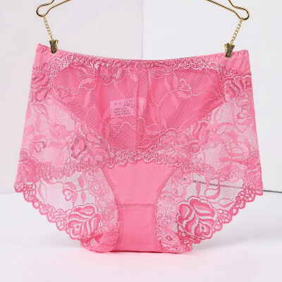 

3pcs Womens Lace Briefs Panties Triangularpant Ladies Laceless Underpants Mid-waist Comfortable Modal Panties