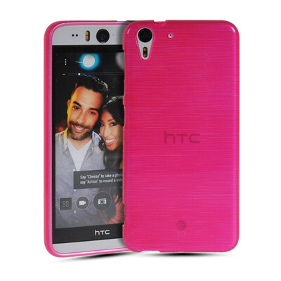 

MOONCASE Soft Flexible Silicone Gel TPU Skin Shell Back Case Cover for HTC Desire Eye Hot pink