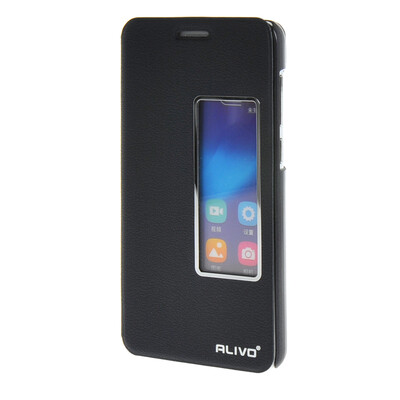 

MOONCASE Huawei Honor 6 чехол Тонкий окна Посмотреть Design Флип кожаный Кронштейн обложка чехол Сапфир