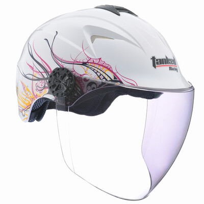 

Tanked Racing Motorcycle Helmet Electric Battery Bike Helmet T506 Spring Summer Helmet M Code Black
