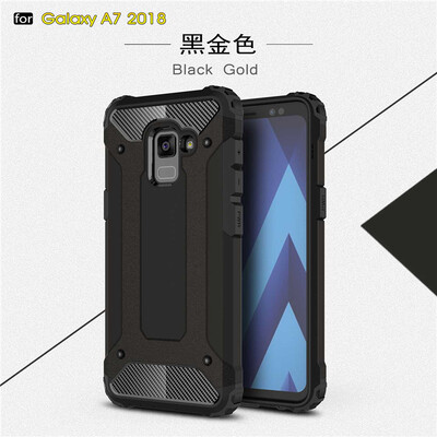 

Goowiiz Phone Case For Samsung Galaxy A8 Plus 2018A7 2018 King Kong Armor Fashion Bumper PC TPU Prevent falling
