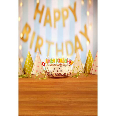 

Happy Birthday Photo Backdrop 57FT Vinyl Fabric Cloth Digital Printing Photo Background -3226
