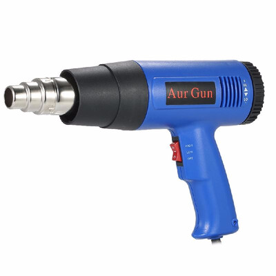 

1800W Industrial Fast Heating Hot Air Gun Adjustable Temperature Hot Heat Shrink Blower Tool with 4 Nozzles AC110V
