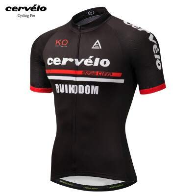 

UCI World Tour 2018 pro team Cervelo summer breathable short sleeve cycling jersey mtb bike clothing bicycle top shirt