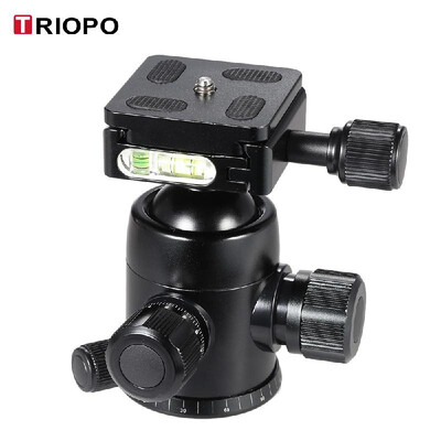

TRIOPO B2 Tripod Head Ball Head with Quick Release Adapter 360°Panorama Head W for DSLR Cameras J8V9