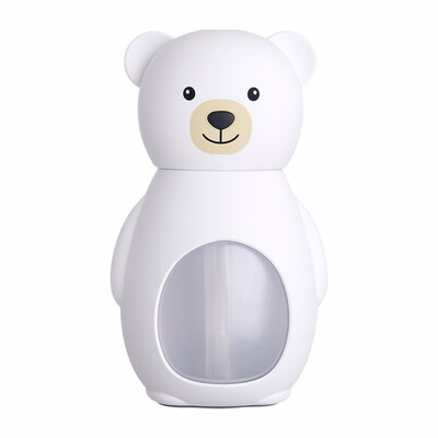 

TOMNEW USB Mini Cool Mist Humidifier 160ML Portable Ultrasonic Cute Bear Air Diffuser with LED Night Light for Home Office Car