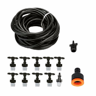 

10m Garden Patio Water Mister Air Misting Cooling Micro Irrigation System Sprinkler