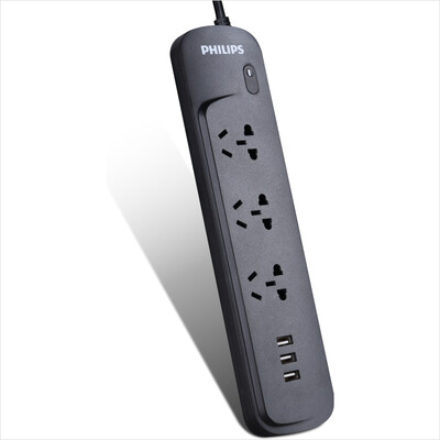 

Philips (PHILIPS) 3 1,8 м битой защиты розетки ребенок ворот монтажной плата 3USB 2.4A штепсельной вилка пластина вставленной строка молния полоса защита от перегрузки от перенапряжения