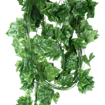 

mymei 7.7Feet Artificial Faux Ivy Leaf Garland Plants Fake Foliage Decoration Plastic SWEET POTATO LEAF