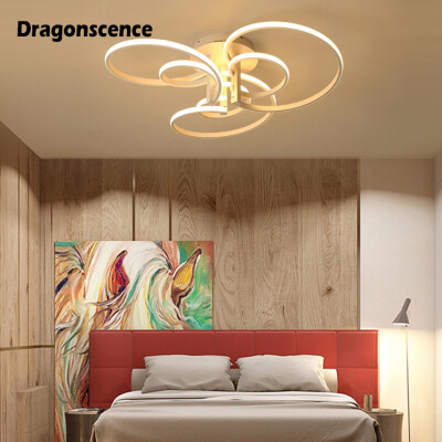 

Dragonscence modern ceiling chandelier LED remote large high power chandelier lighting living room bedroom lighting