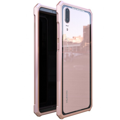 

Original LUPHIE Phone Case For HUAWEI P20 P20 Pro P20 Lite Metal Aluminum Frame 9H Tempered Glass Back Cover Shockproof Case