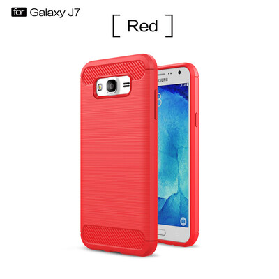

For Samsung Galaxy J7 2015 Carbon Fiber Phone Cases Soft TPU Anti-Knock Cover For Samsung Galaxy J7 2015 Case