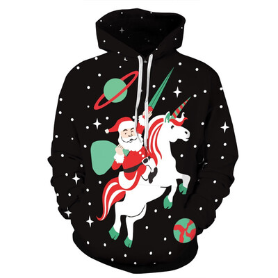 

QYDM0242Mens Hoodie 3D Printed Women Pullover Sweater